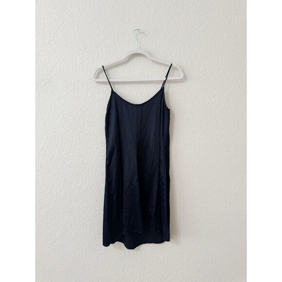 Cynthia Rowley Black Slip Mini Vintage 90s Y2k Dress Size 2 - Picture 4 of 4